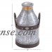 Decmode Metal Galvanized Milk Can, Multi Color   556344509